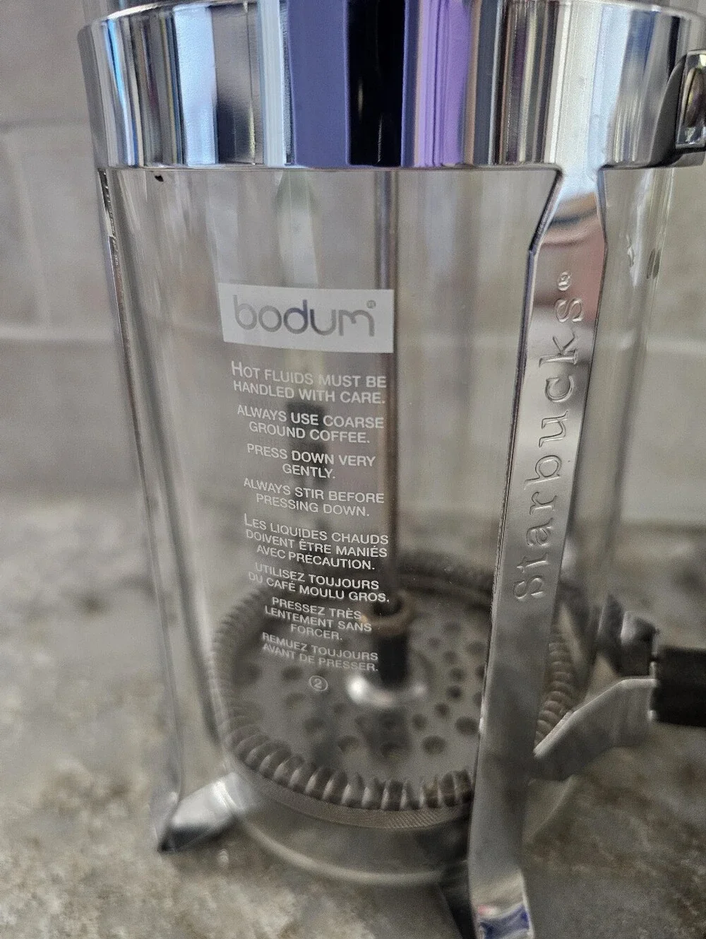 Vintage Starbucks Barista Bodum Chambord French Press Coffee Maker 8 Cup 34 oz